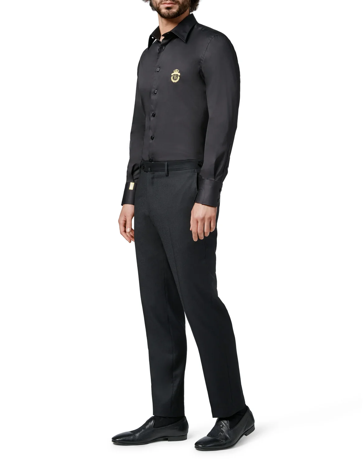 Shirt Silver Cut LS/Milano Crest, цвет: Черный