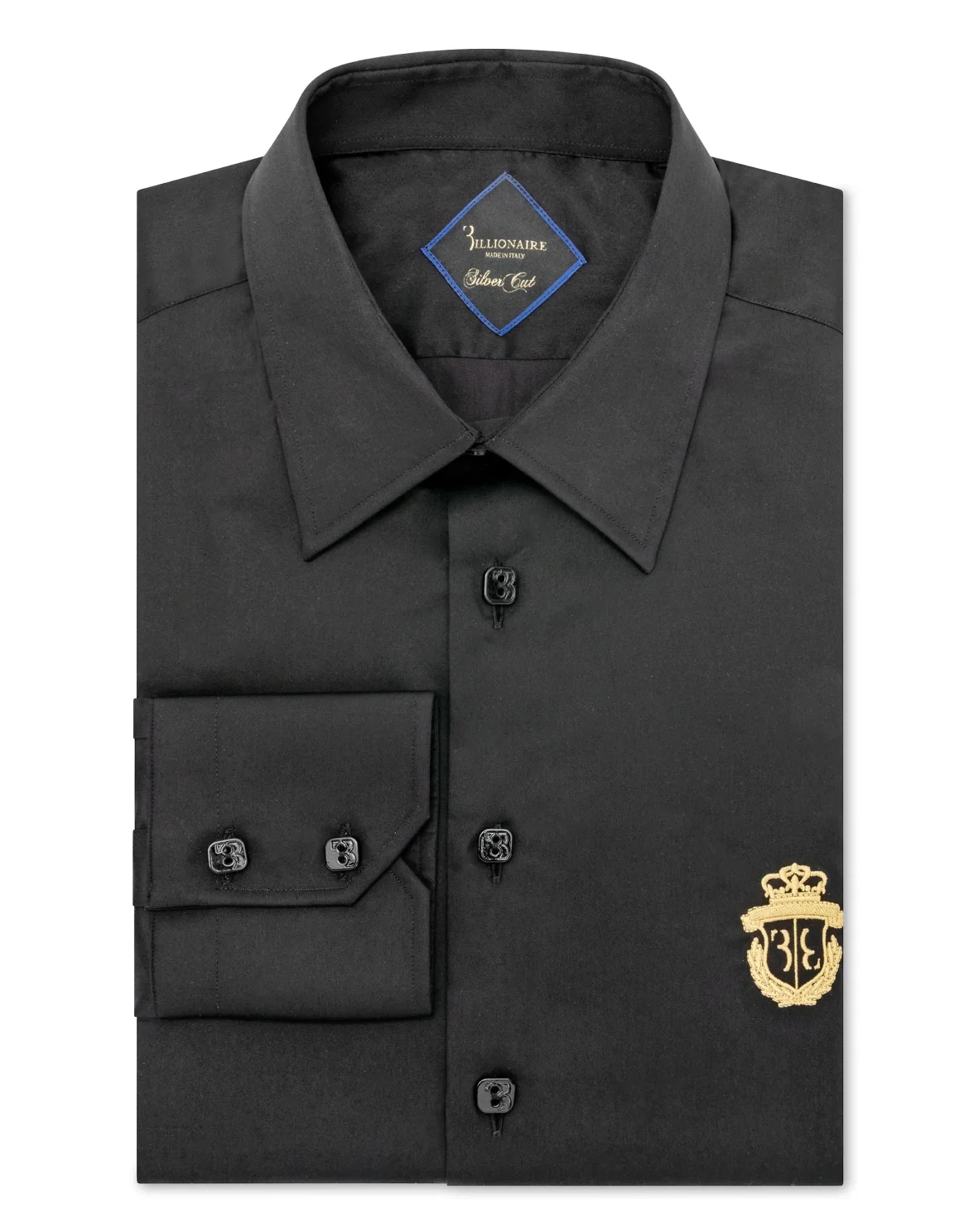 Shirt Silver Cut LS/Milano Crest, цвет: Черный