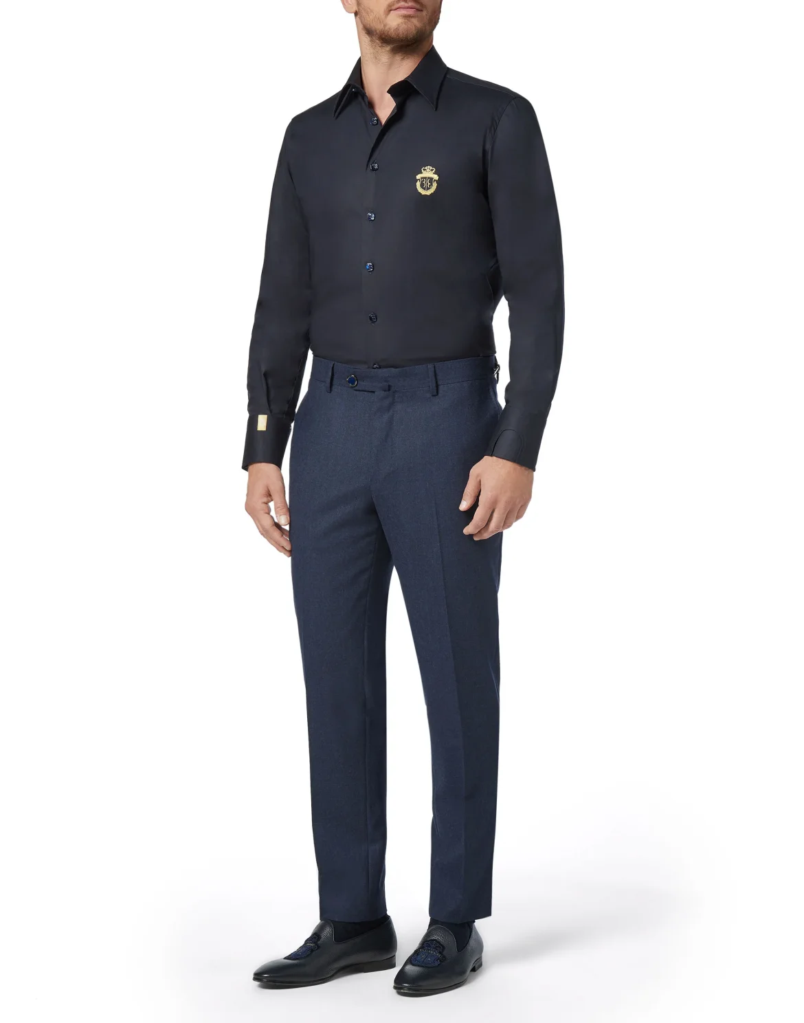 Shirt Silver Cut LS/Milano Crest, цвет: Синий