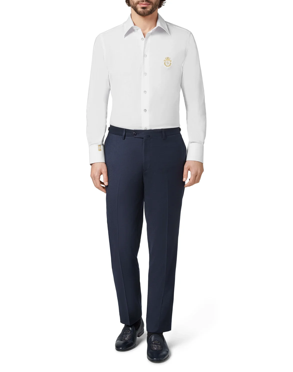 Shirt Gold Cut LS/Milano Crest, цвет: Белый