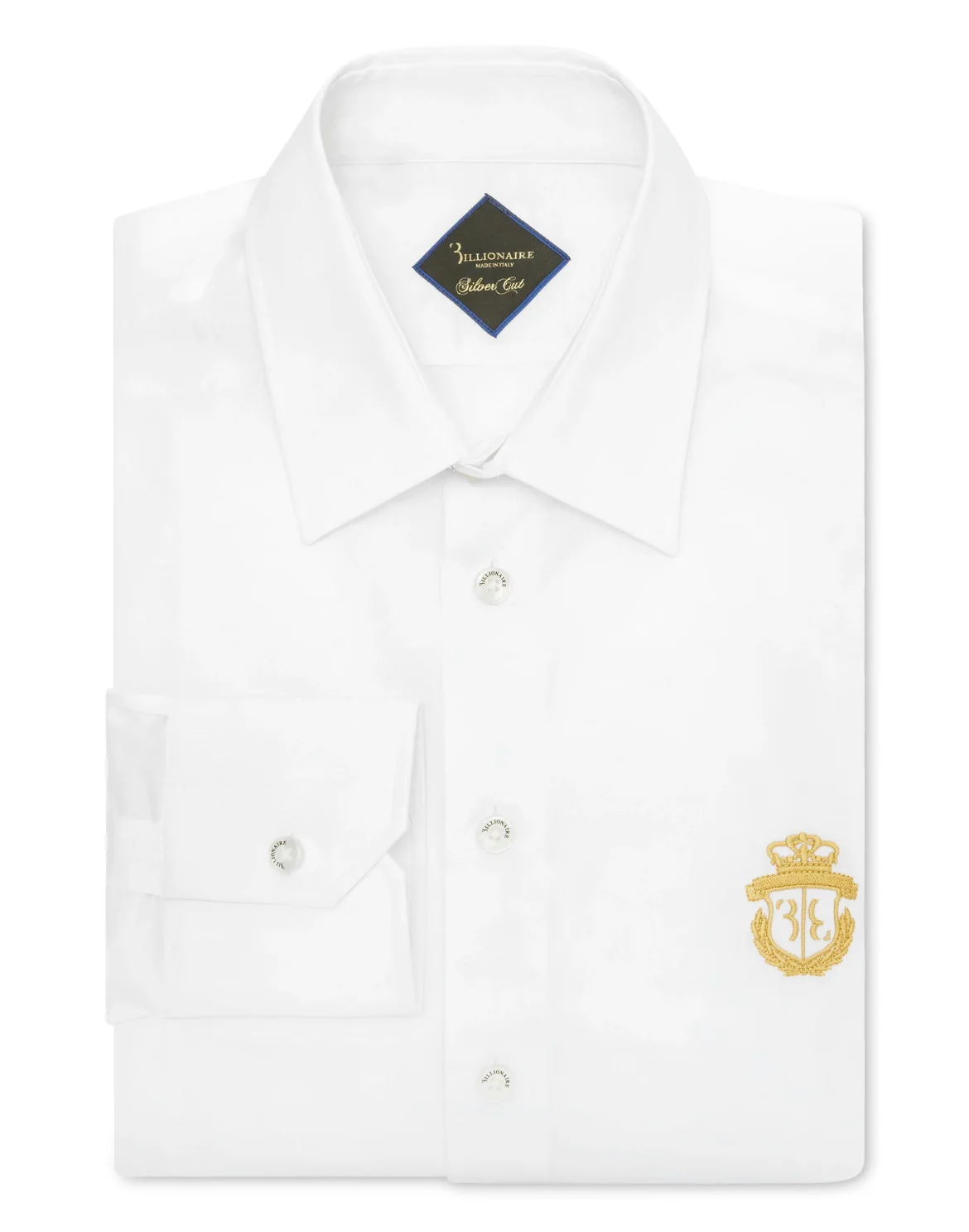 Shirt Gold Cut LS/Milano Crest, цвет: Белый