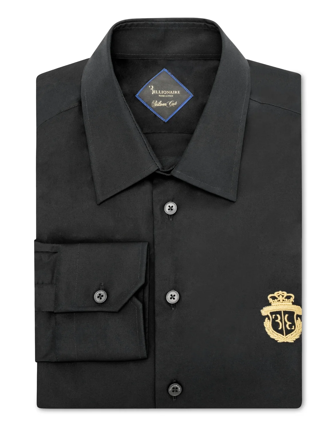 Shirt Gold Cut LS/Milano Crest, цвет: Черный