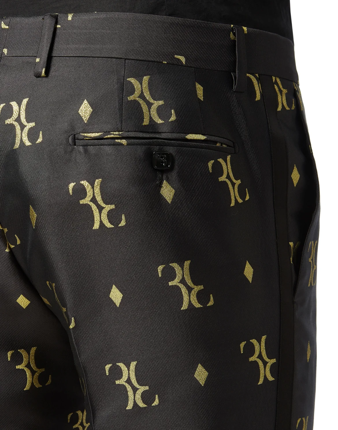 Slim Trousers All over BB, цвет: Черный