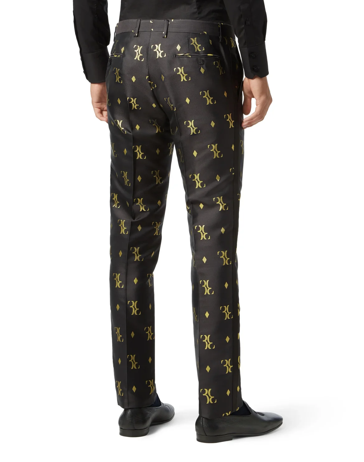 Slim Trousers All over BB, цвет: Черный