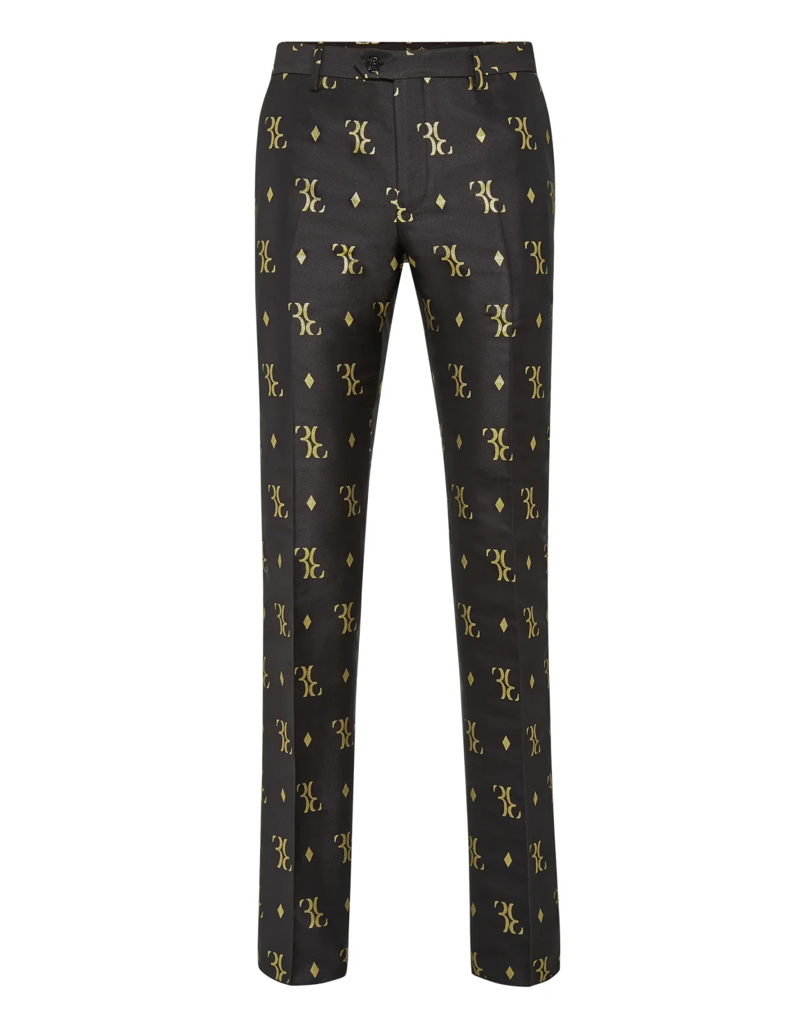 Slim Trousers All over BB, цвет: Черный