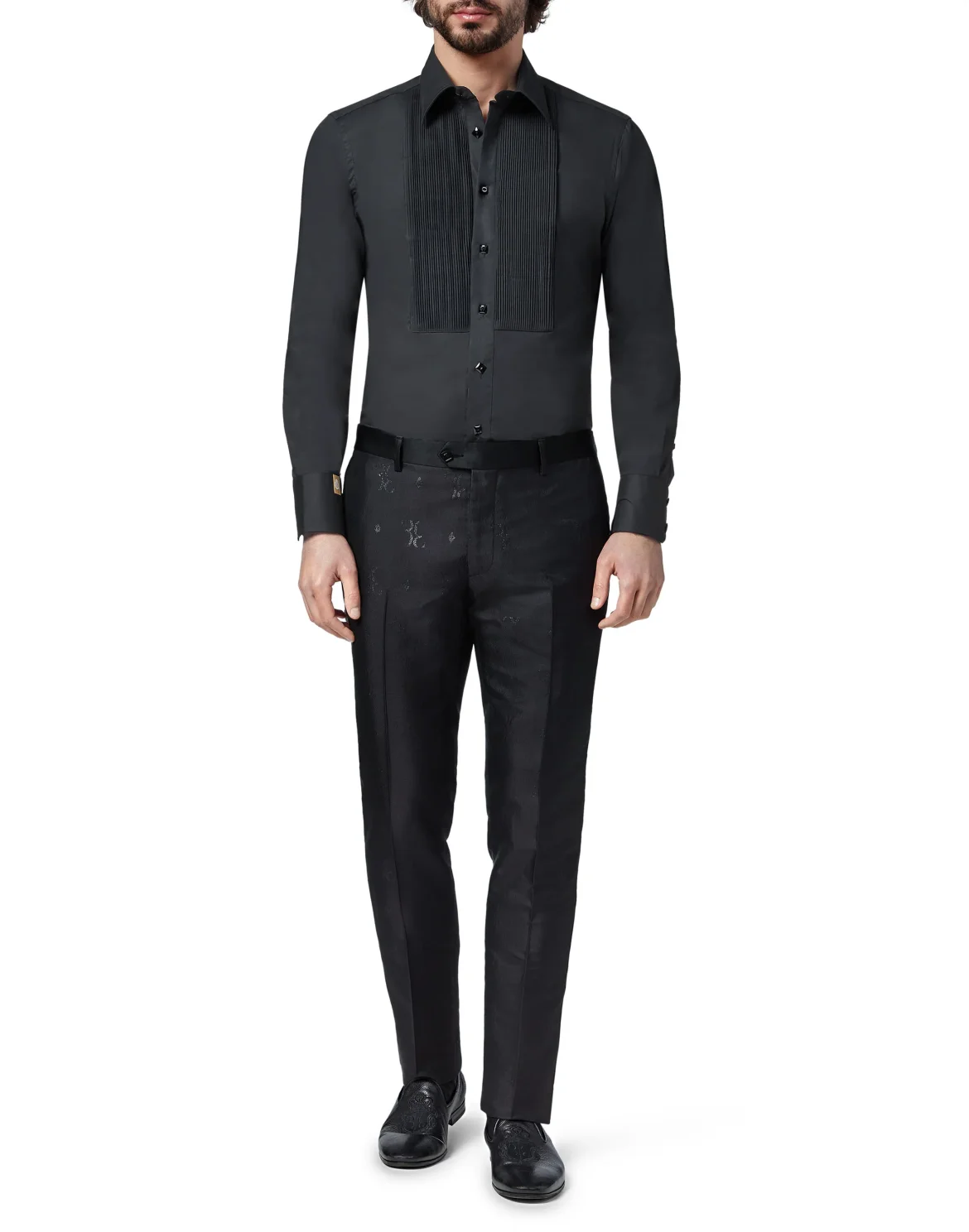 Slim Trousers All over BB, цвет: Черный