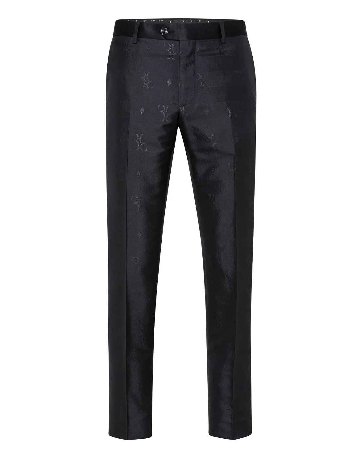 Slim Trousers All over BB, цвет: Черный