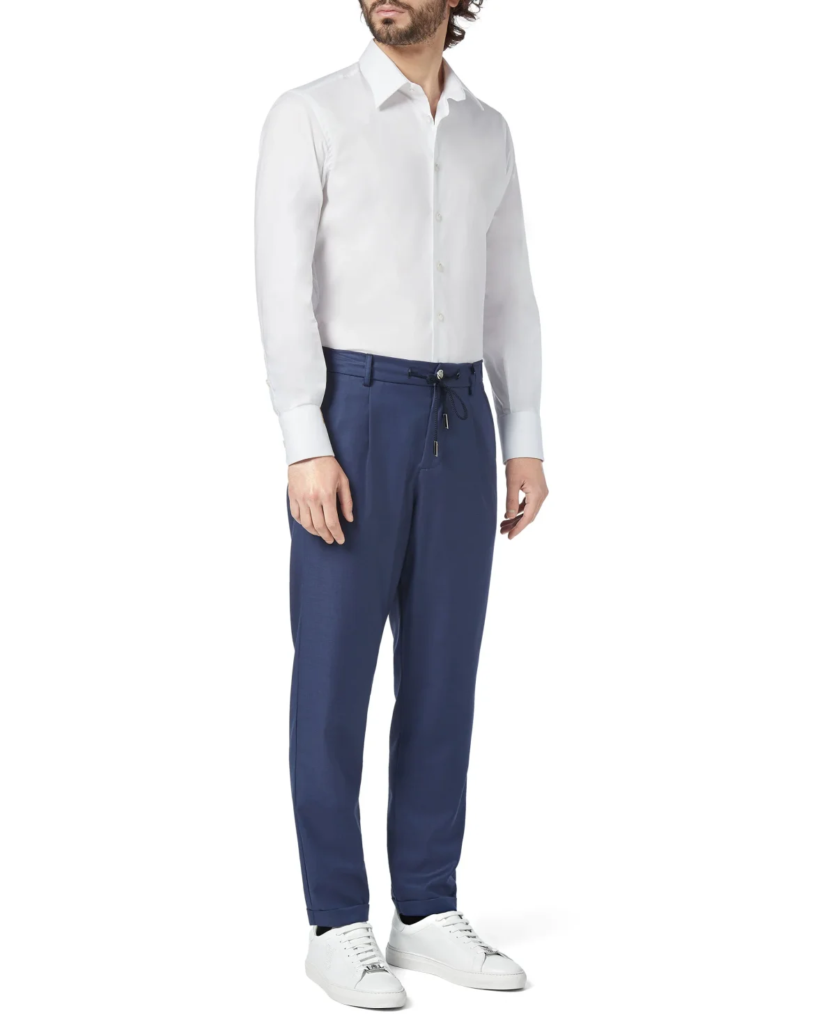 Slim Trousers Logos, цвет: Синий