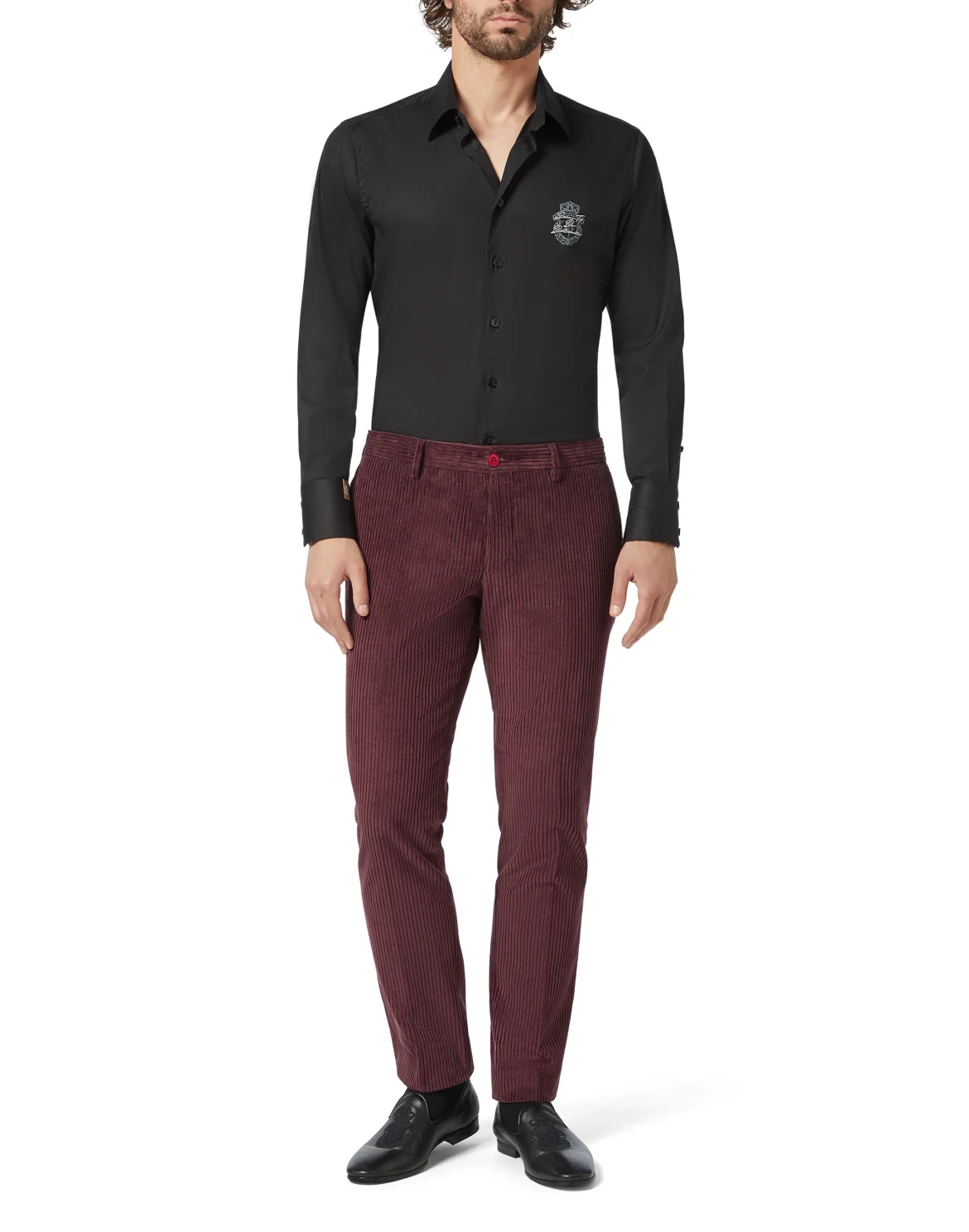 Slim Trousers Logos, цвет: Красный