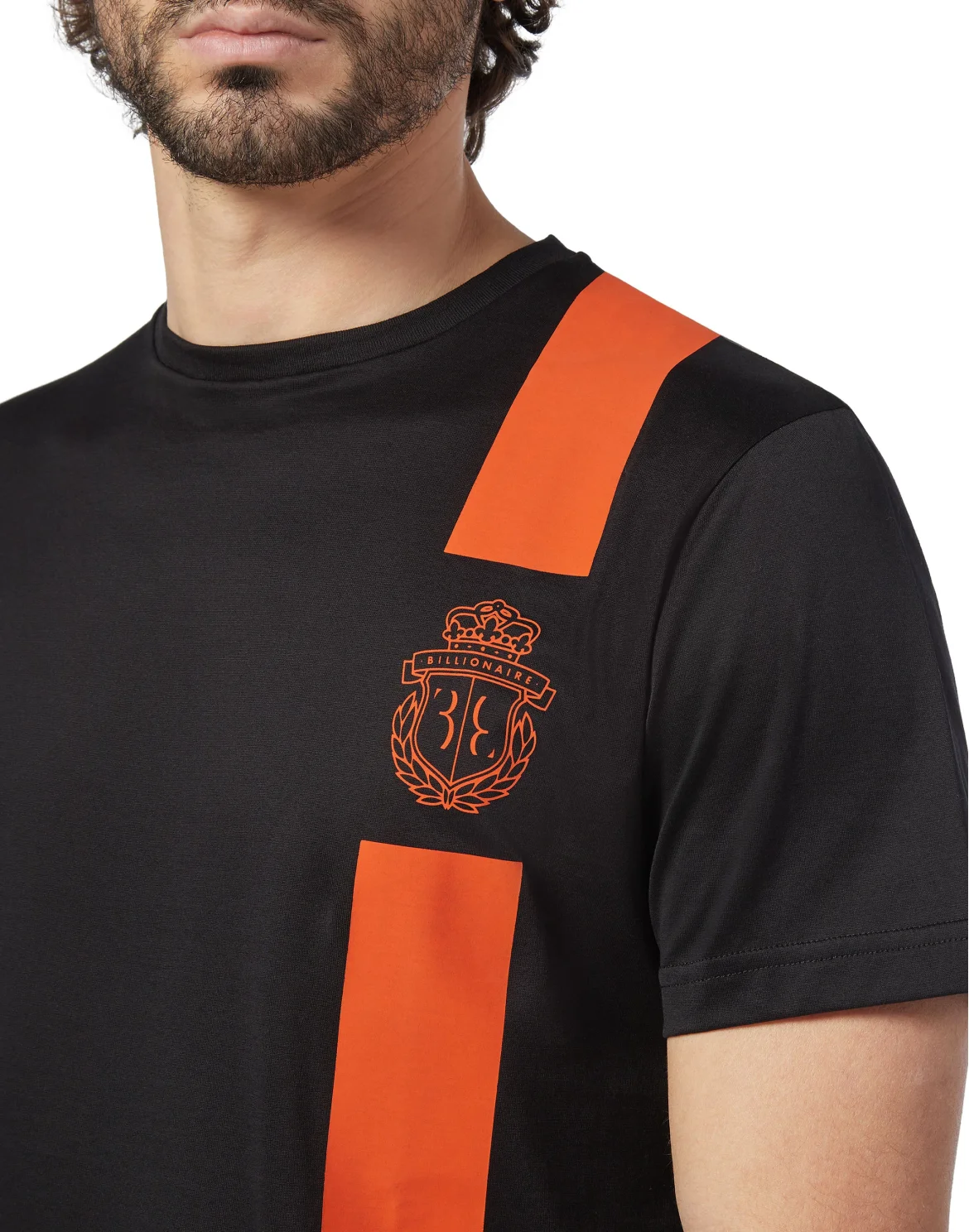 T-shirt Round Neck SS Stripes, цвет: Черный
