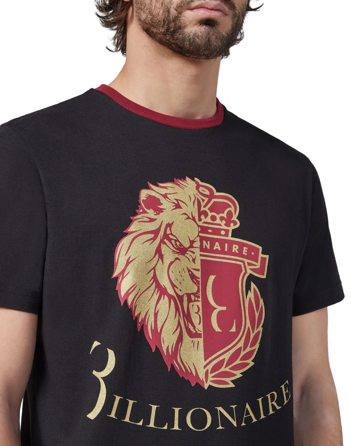 T-shirt Round Neck SS Lion, цвет: Черный