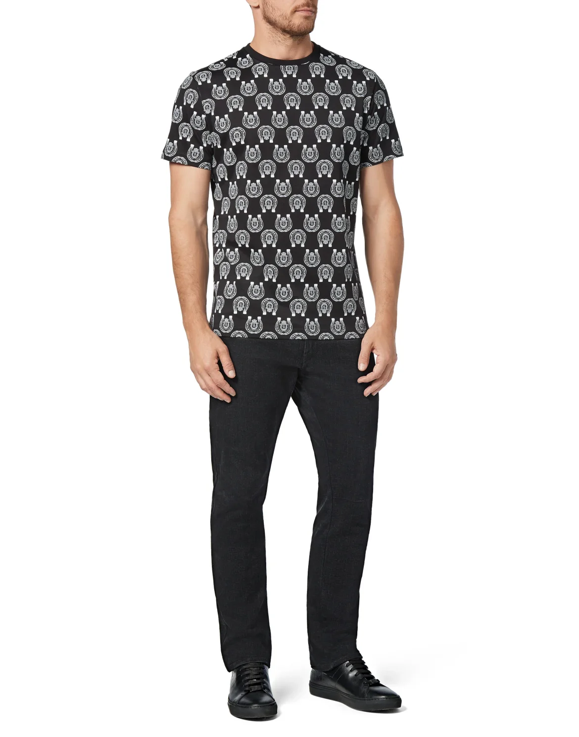 T-shirt Round Neck SS Crest, цвет: Черный