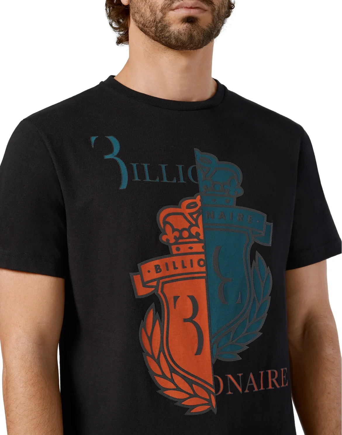 T-shirt Round Neck SS Crest, цвет: Черный