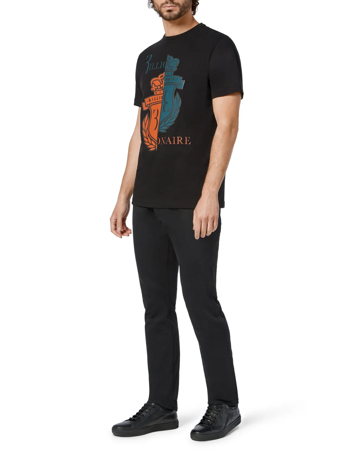 T-shirt Round Neck SS Crest, цвет: Черный