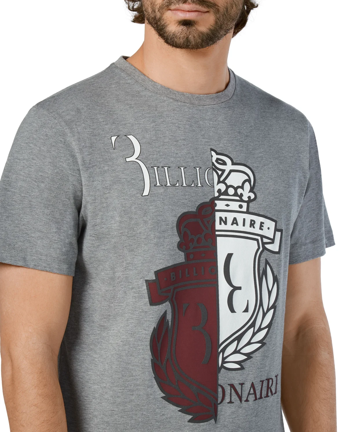 T-shirt Round Neck SS Crest, цвет: Серый