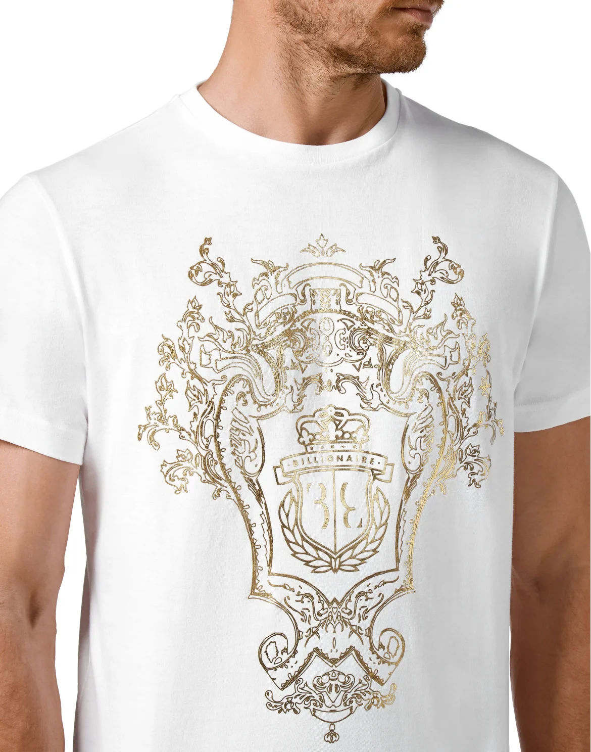 T-shirt Round Neck SS Baroque, цвет: Белый