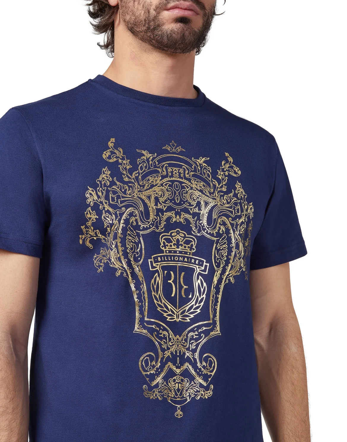 T-shirt Round Neck SS Baroque, цвет: Синий