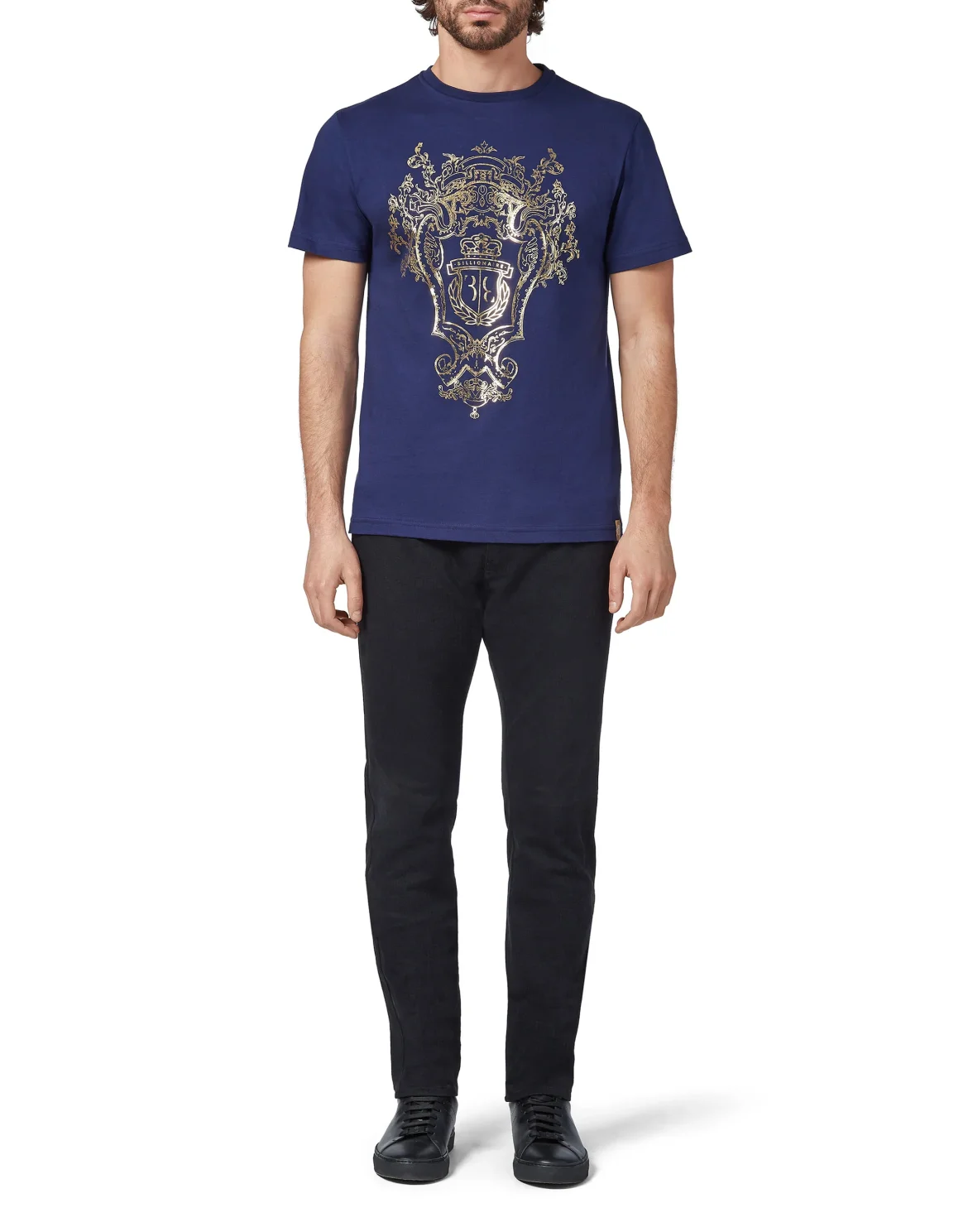 T-shirt Round Neck SS Baroque, цвет: Синий