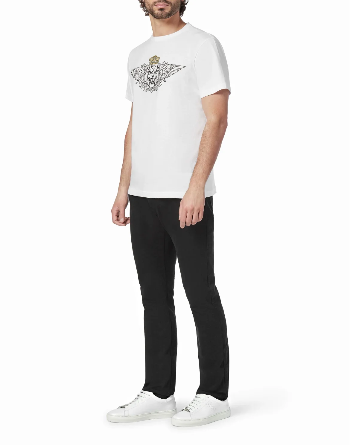T-shirt Round Neck SS Lion, цвет: Белый