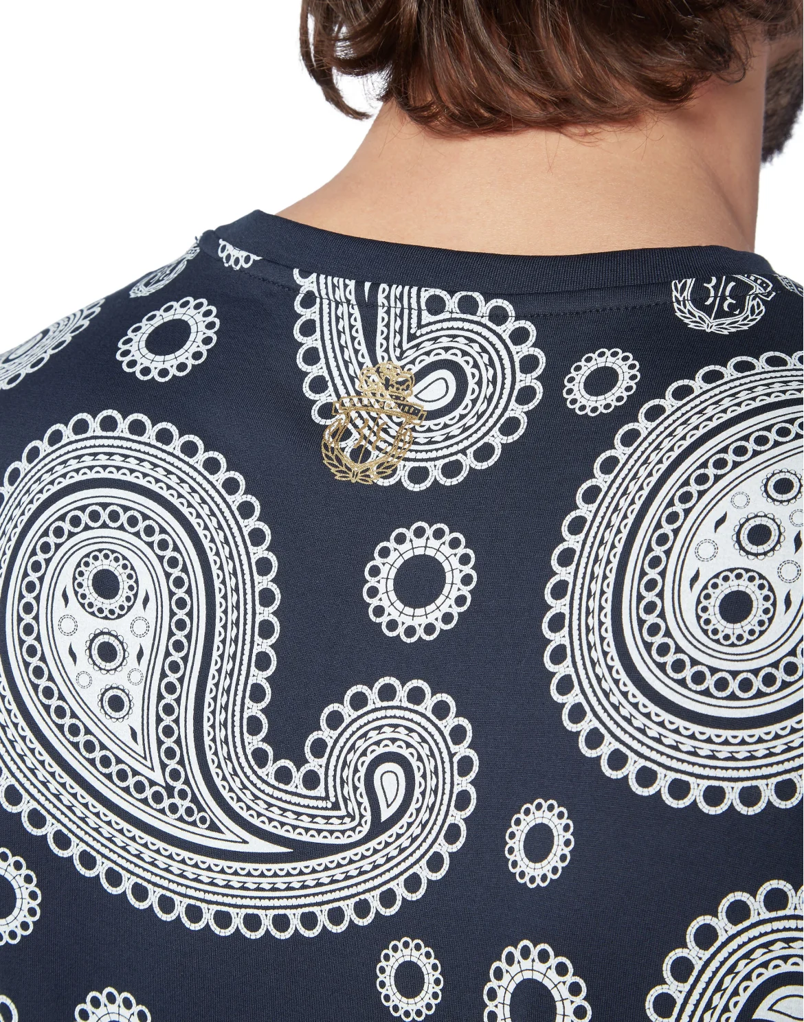 T-shirt Round Neck SS Paisley, цвет: Синий