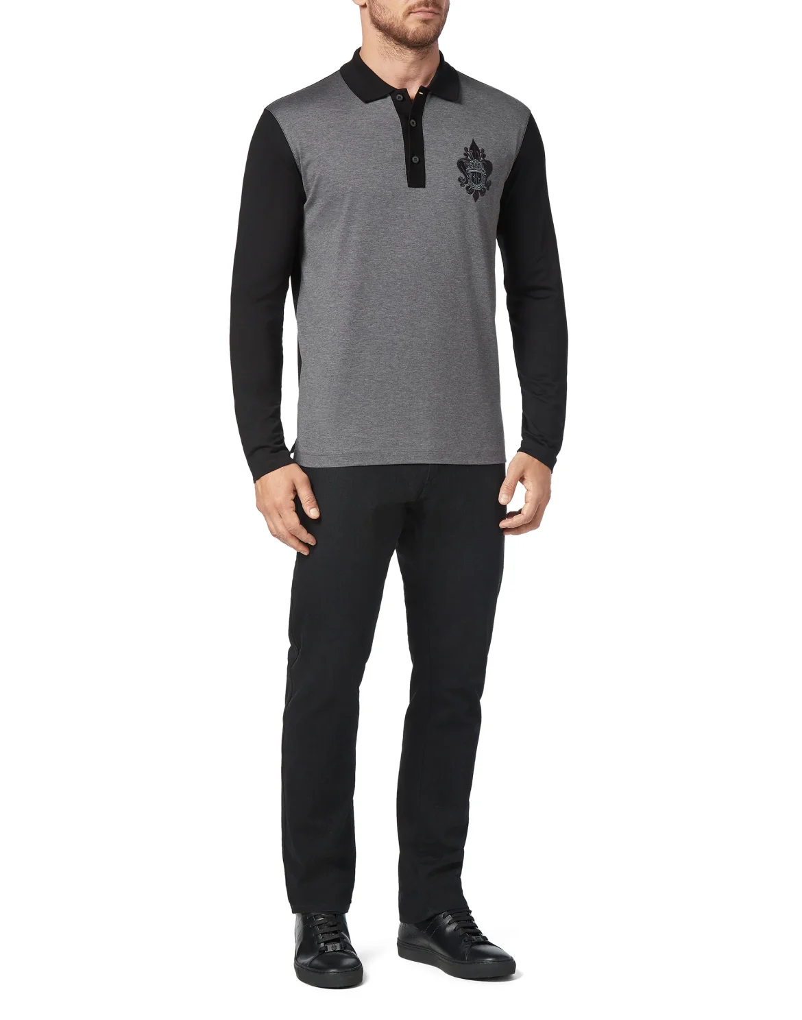 Polo shirt LS Giglio, цвет: Серый