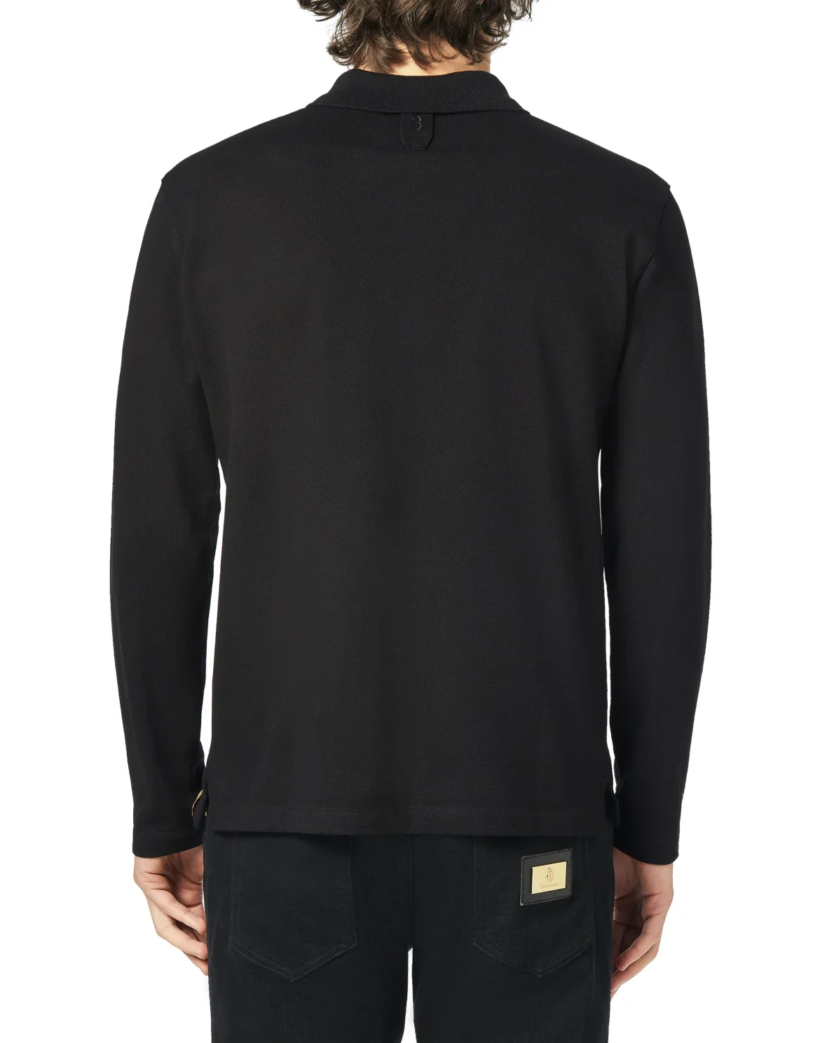 Polo shirt LS All over BB, цвет: Черный