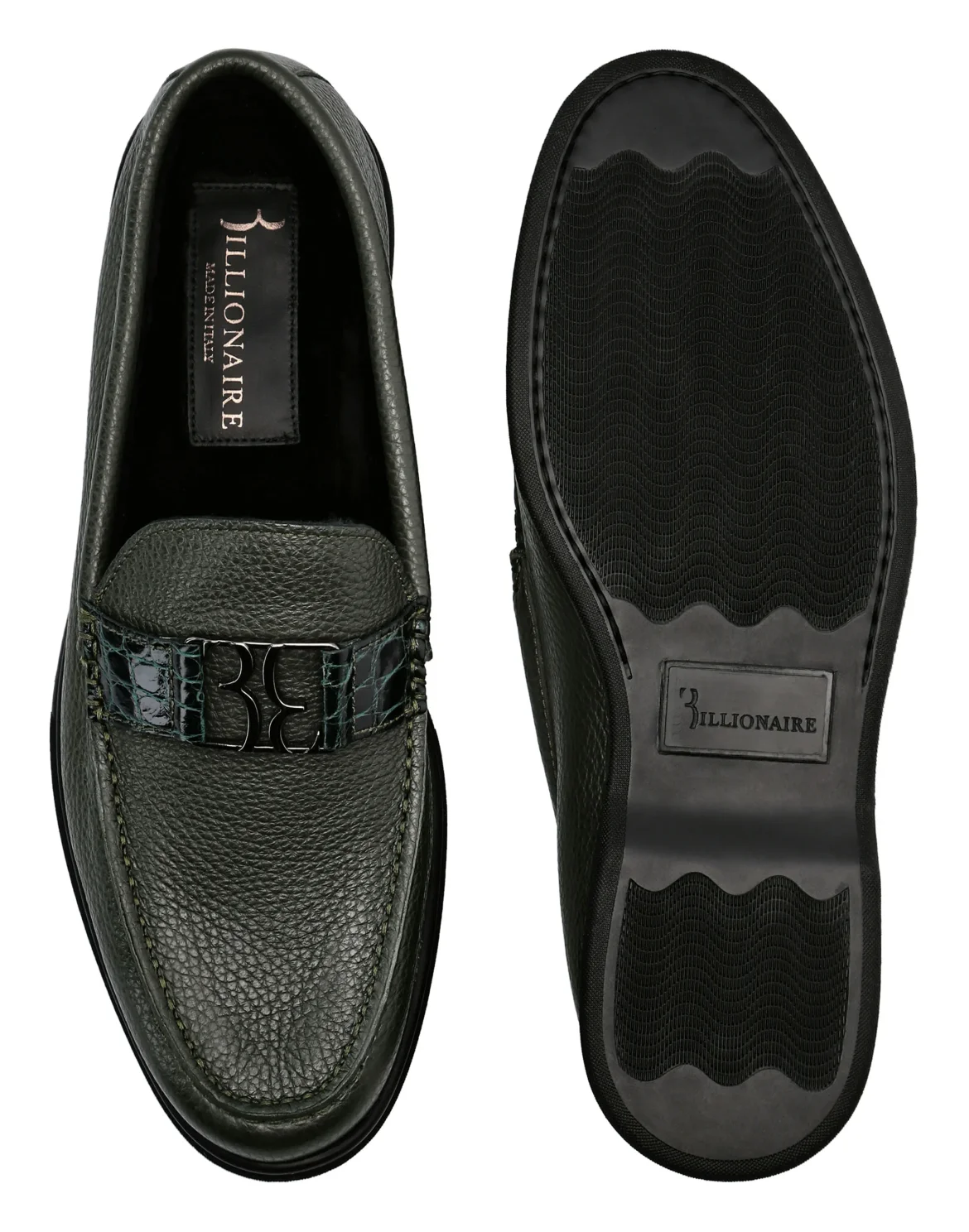 Moccasin Double B, цвет: Зеленый