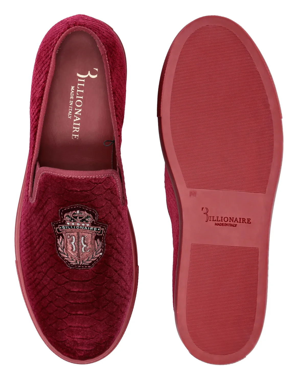 Slip On Crest, цвет: Красный