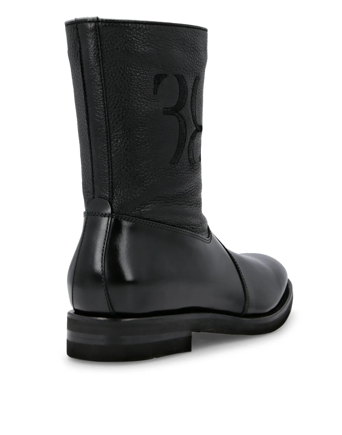 Boots Low Flat Double B, цвет: Черный