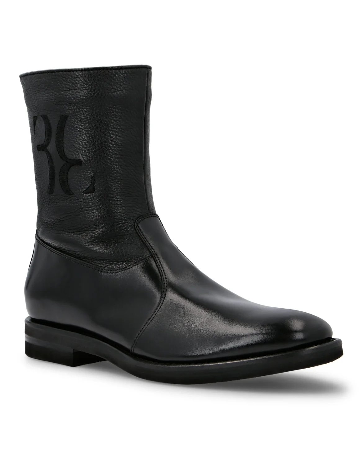 Boots Low Flat Double B, цвет: Черный