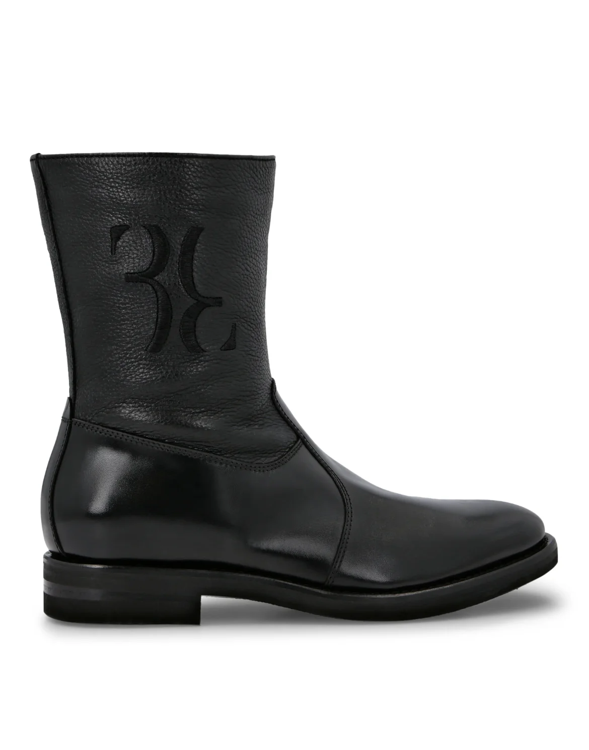 Boots Low Flat Double B, цвет: Черный