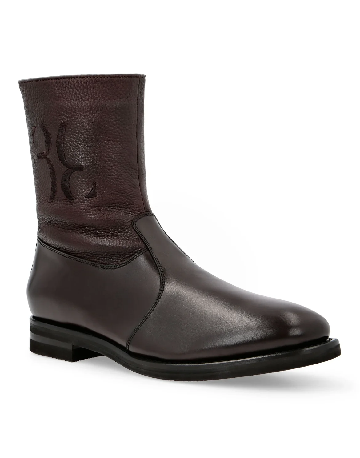 Boots Low Flat Double B, цвет: Коричневый
