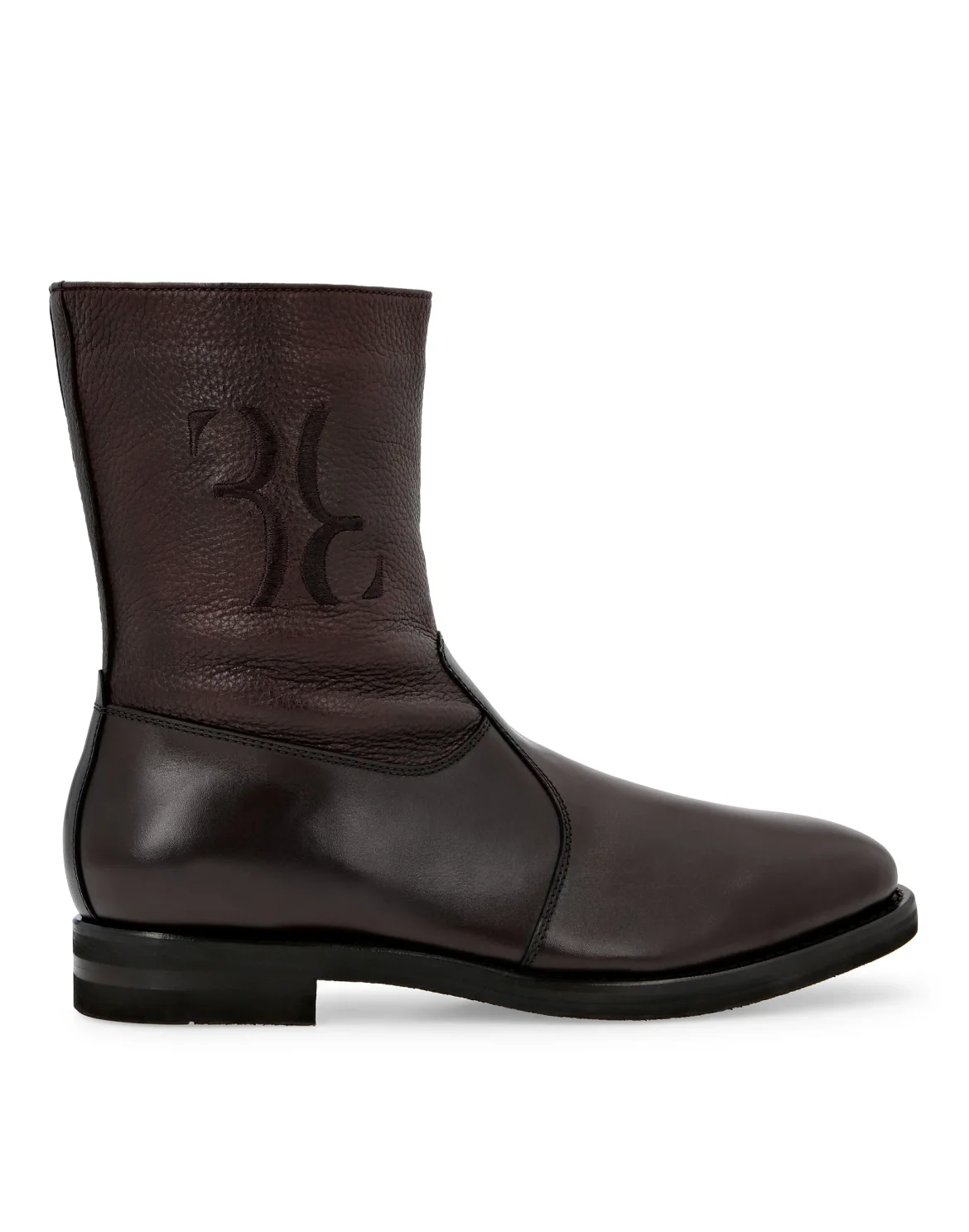 Boots Low Flat Double B, цвет: Коричневый