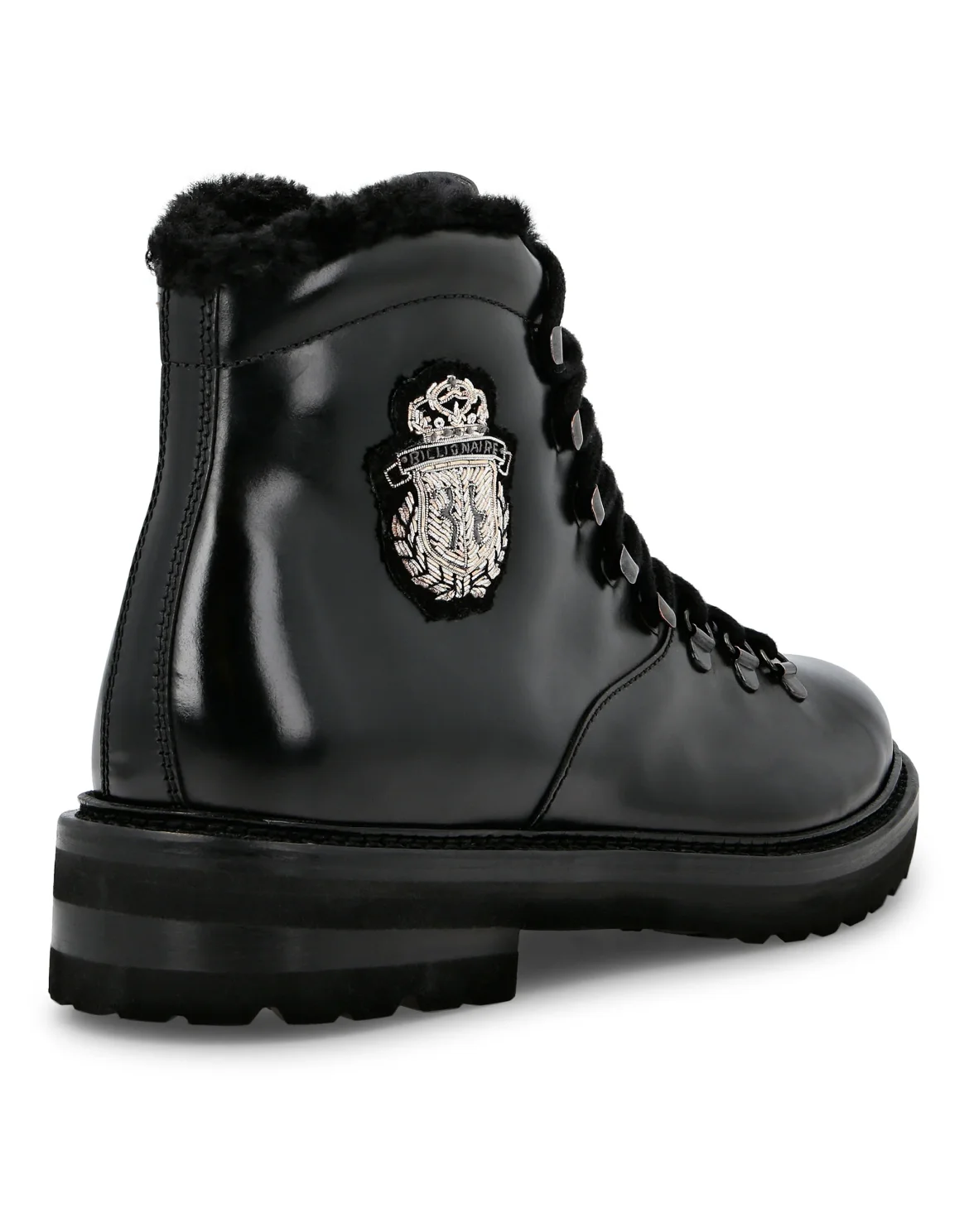 Boots Low Flat Crest, цвет: Черный