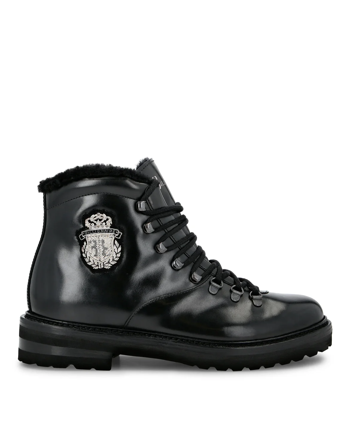 Boots Low Flat Crest, цвет: Черный