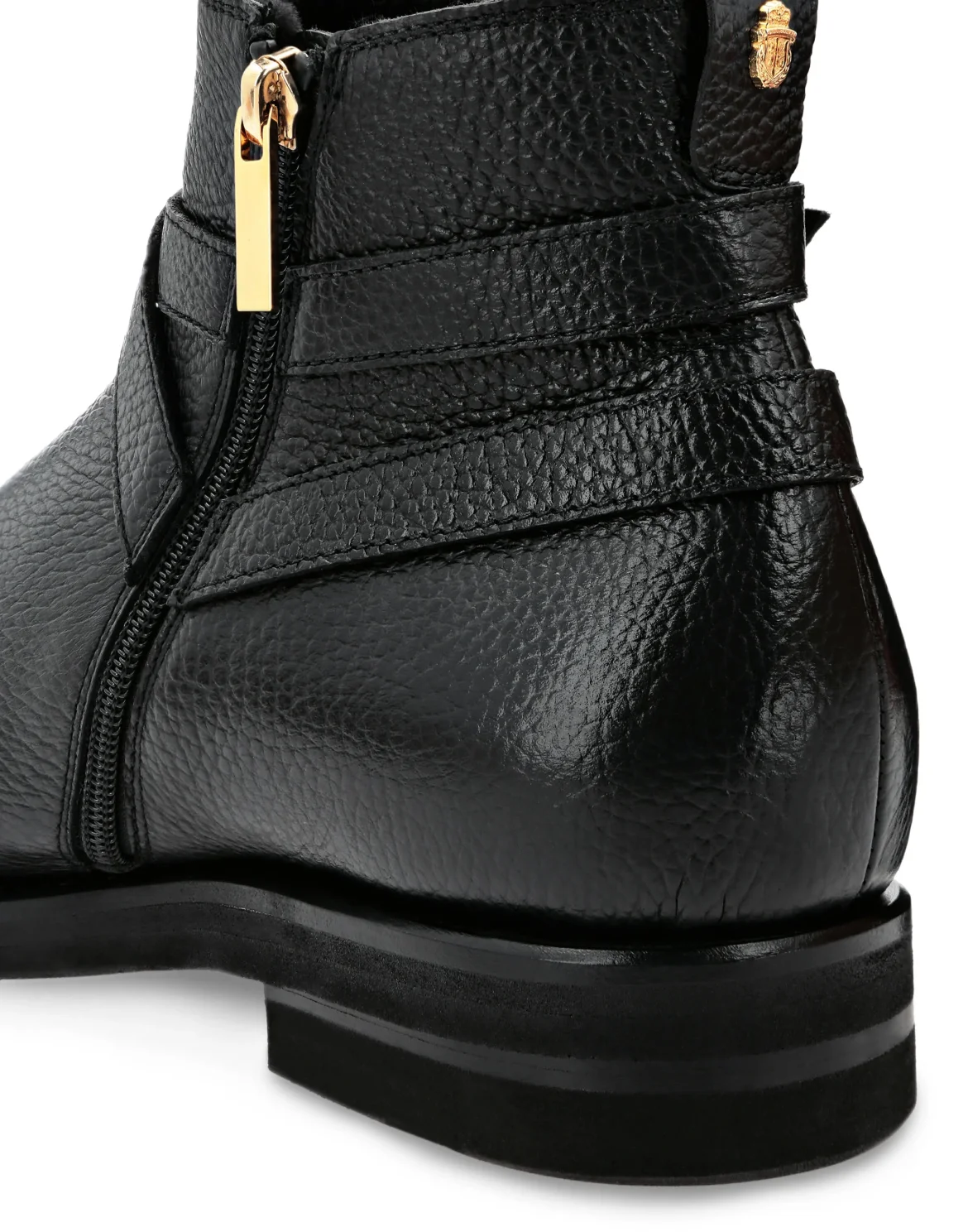 Boots Low Flat Double B, цвет: Черный