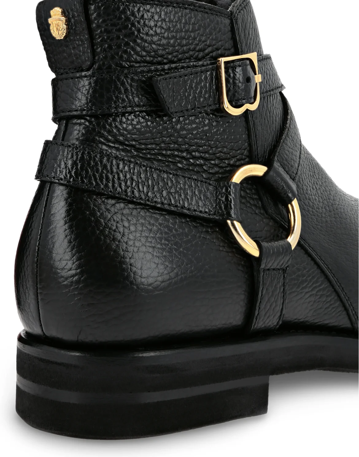 Boots Low Flat Double B, цвет: Черный