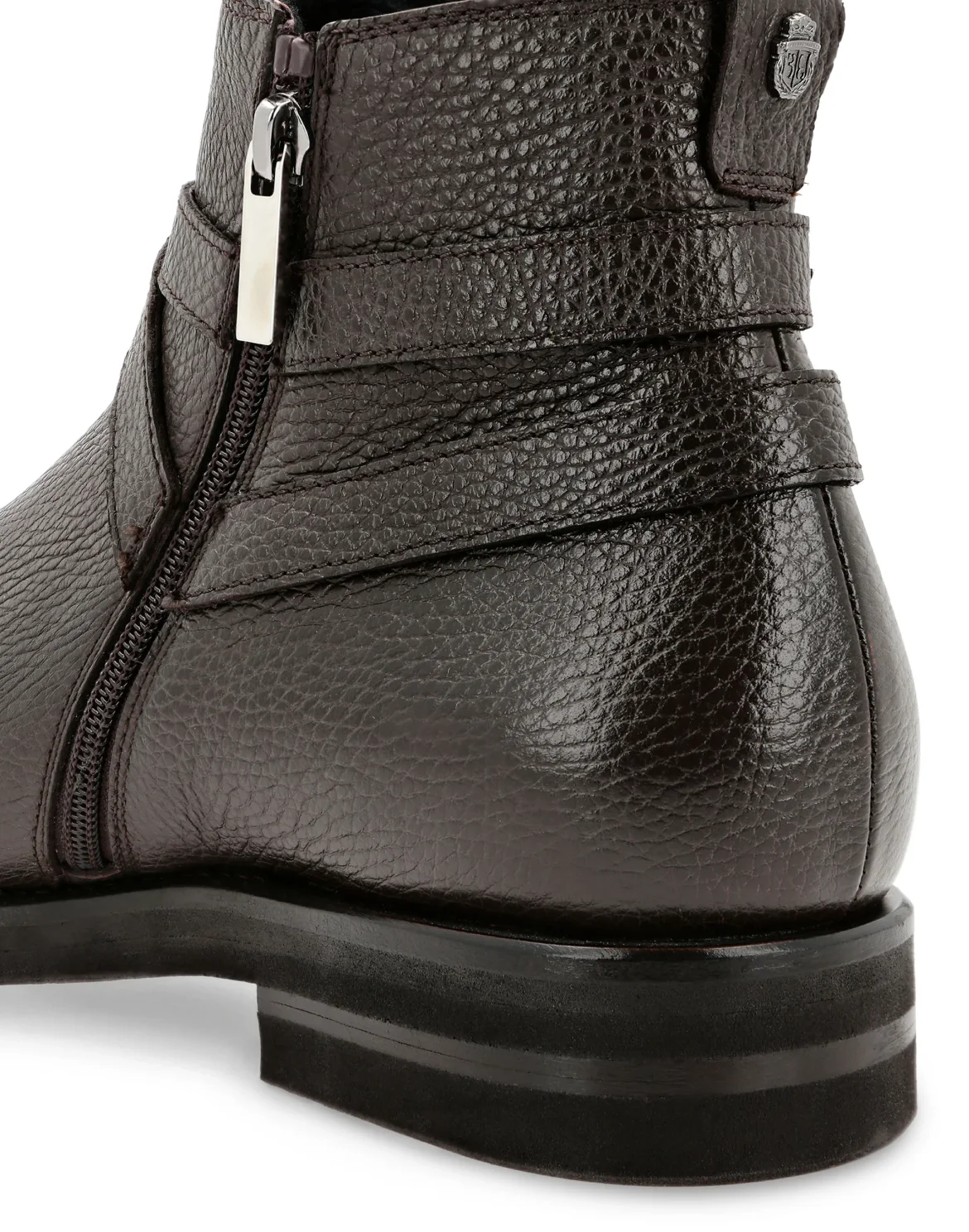 Boots Low Flat Double B, цвет: Коричневый