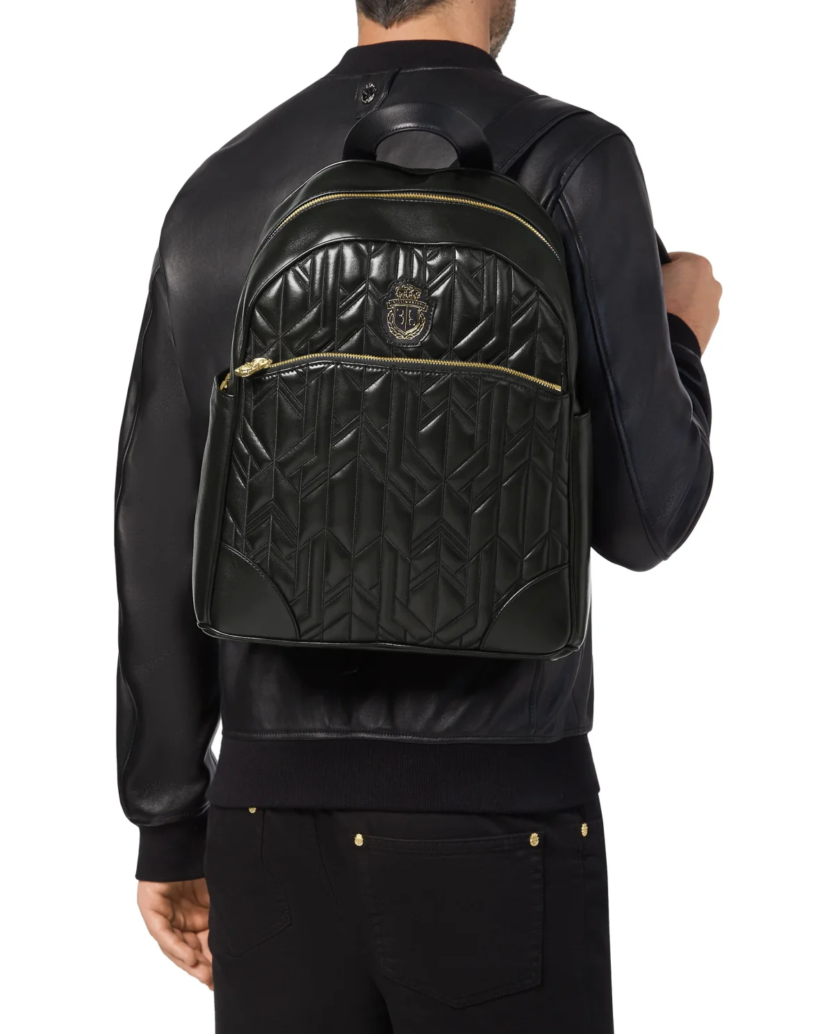 Backpack Geometric, цвет: Черный
