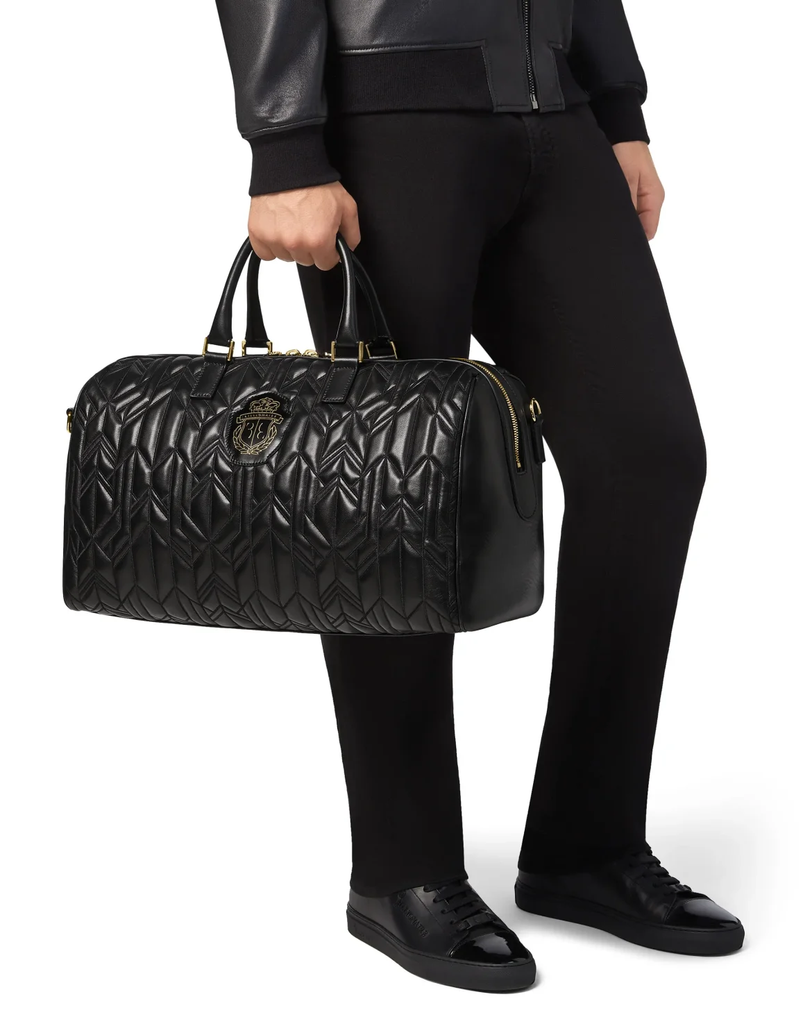 Medium Travel Bag Geometric, цвет: Черный