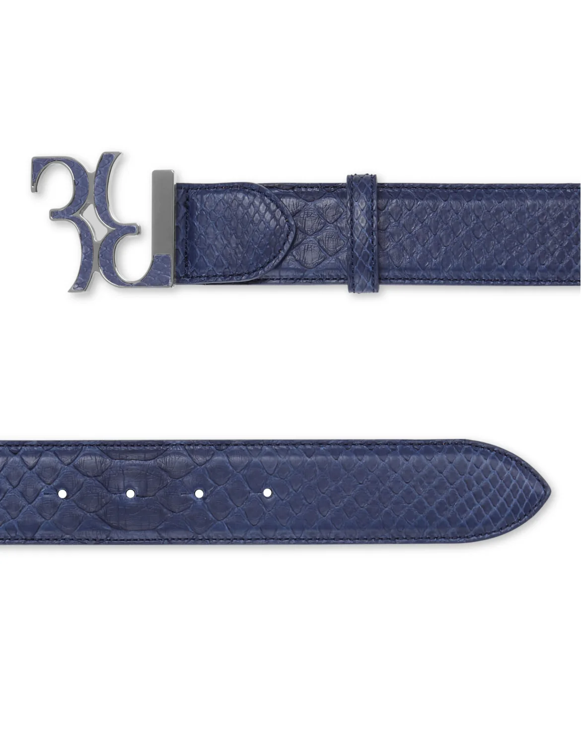 Python Belt Luxury, цвет: Синий