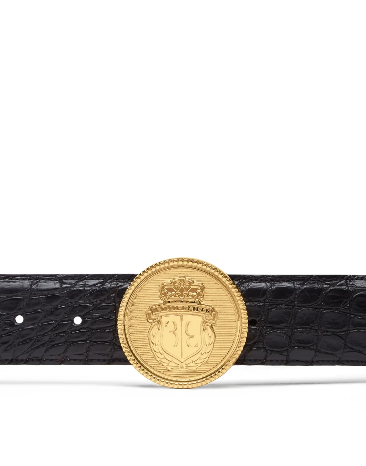 Crocodile Belt Luxury, цвет: Черный