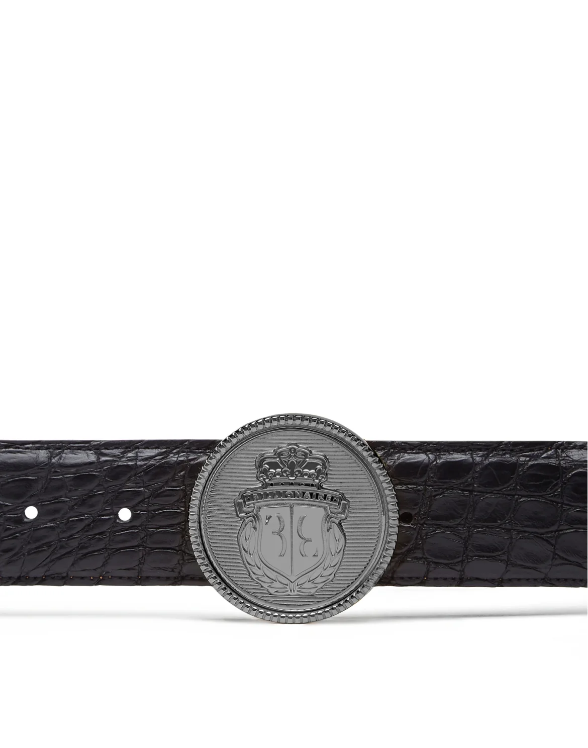 Crocodile Belt Luxury, цвет: Черный