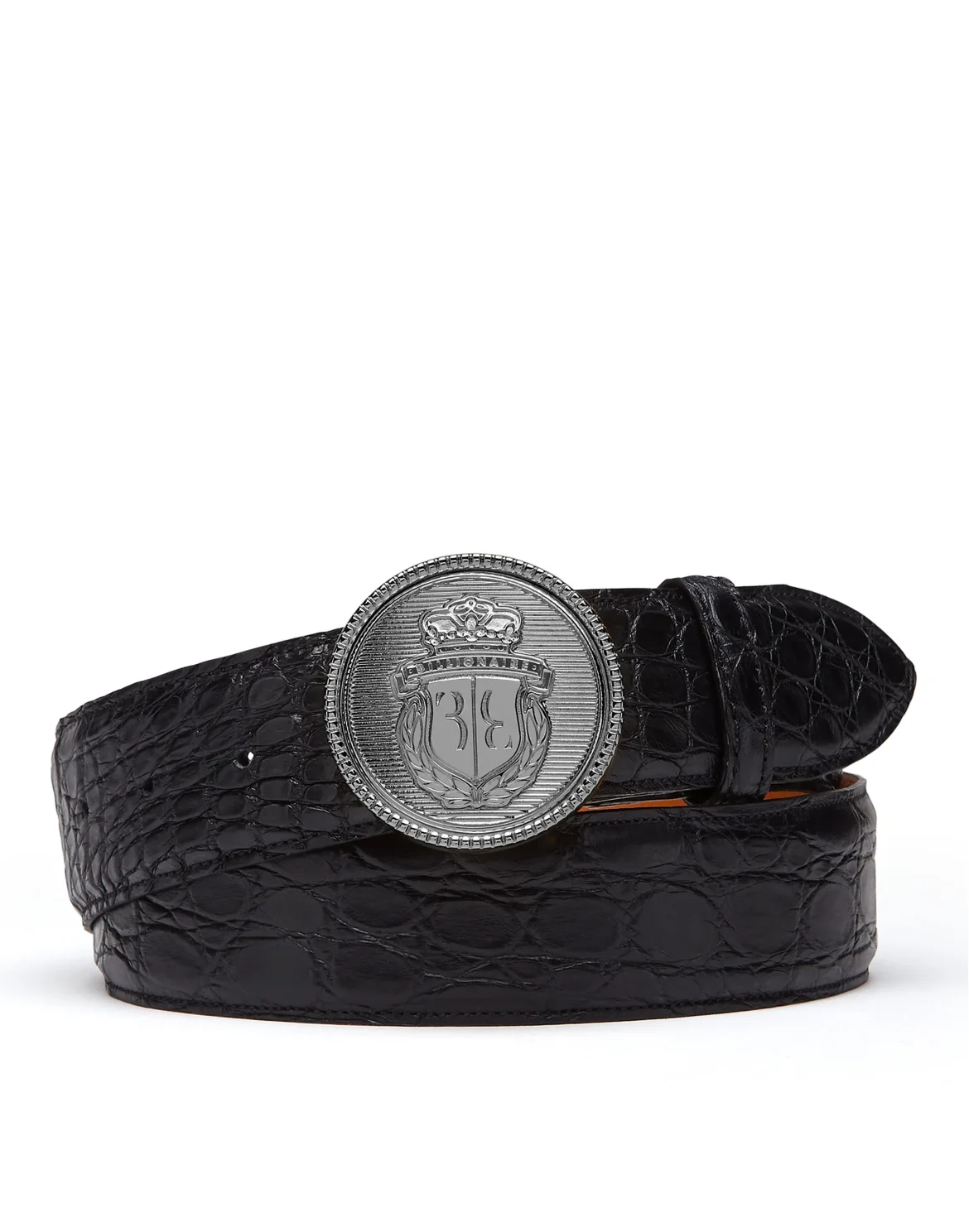 Crocodile Belt Luxury, цвет: Черный