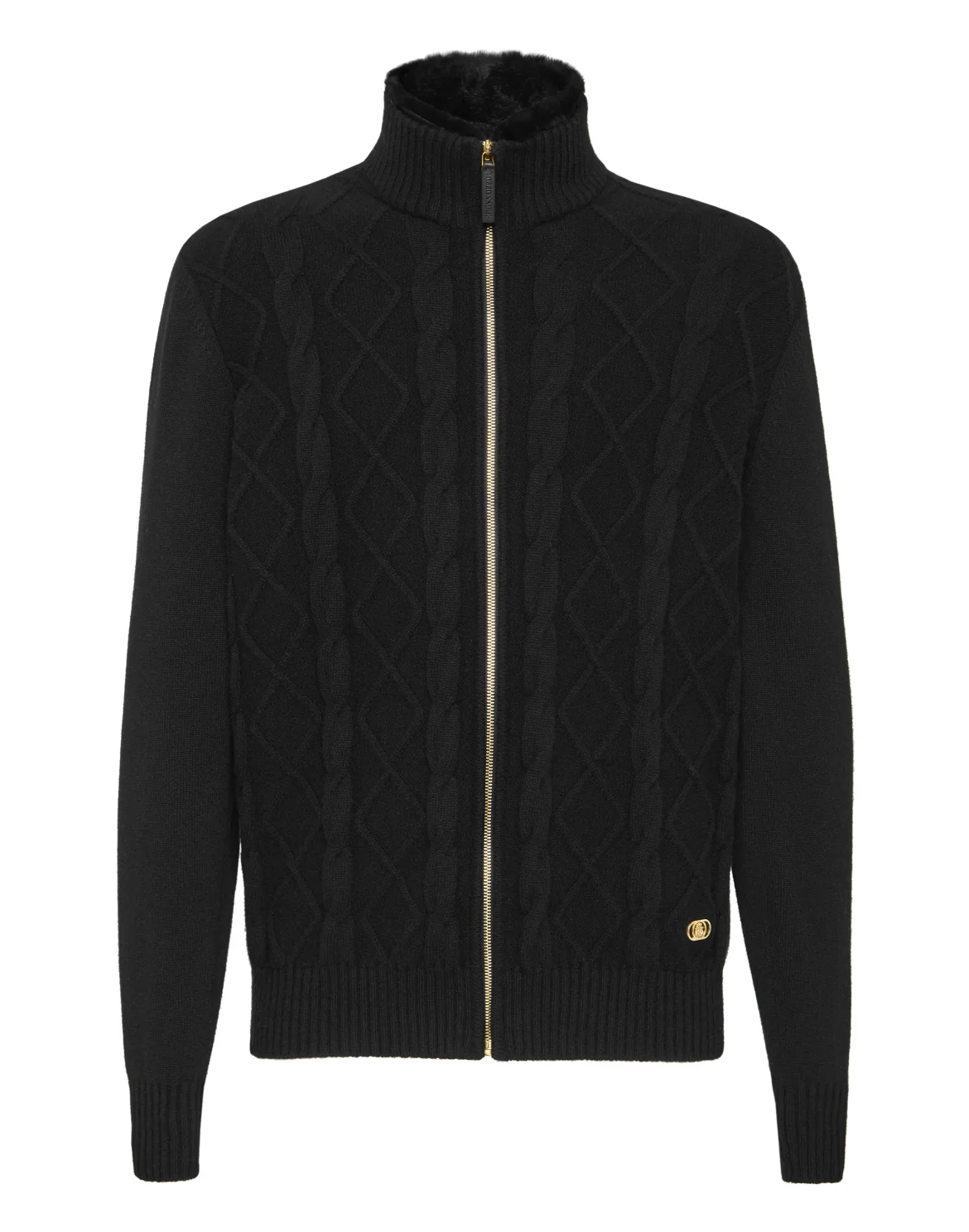 Fur Knit Jacket Luxury, цвет: Черный