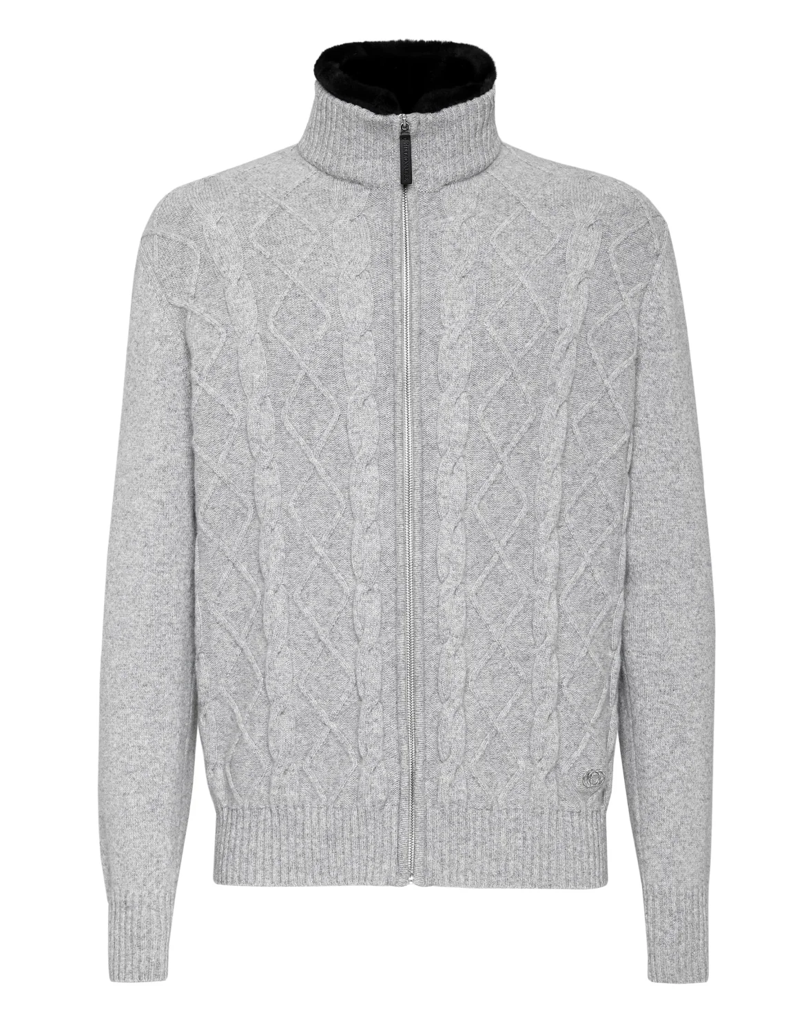 Fur Knit Jacket Luxury, цвет: Серый