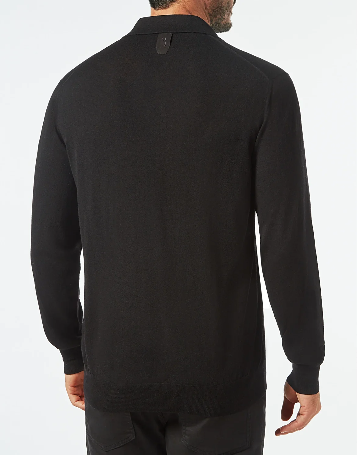 Pullover Polo-Neck LS Crest, цвет: Черный