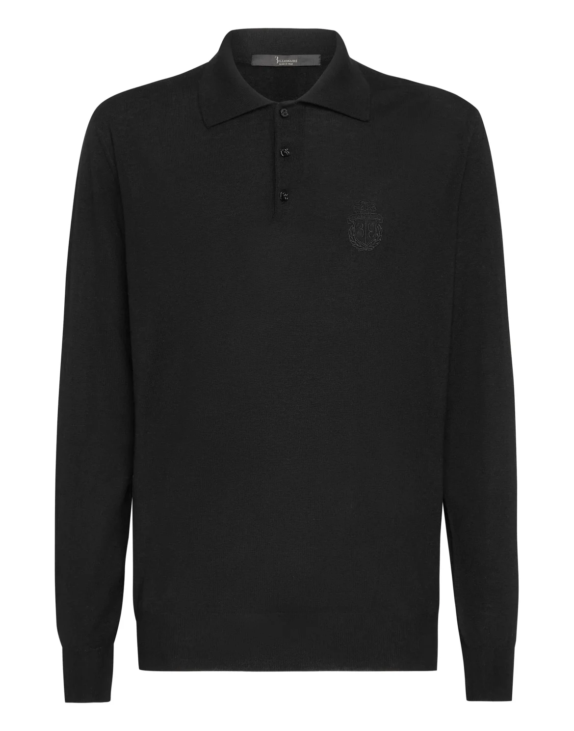 Pullover Polo-Neck LS Crest, цвет: Черный