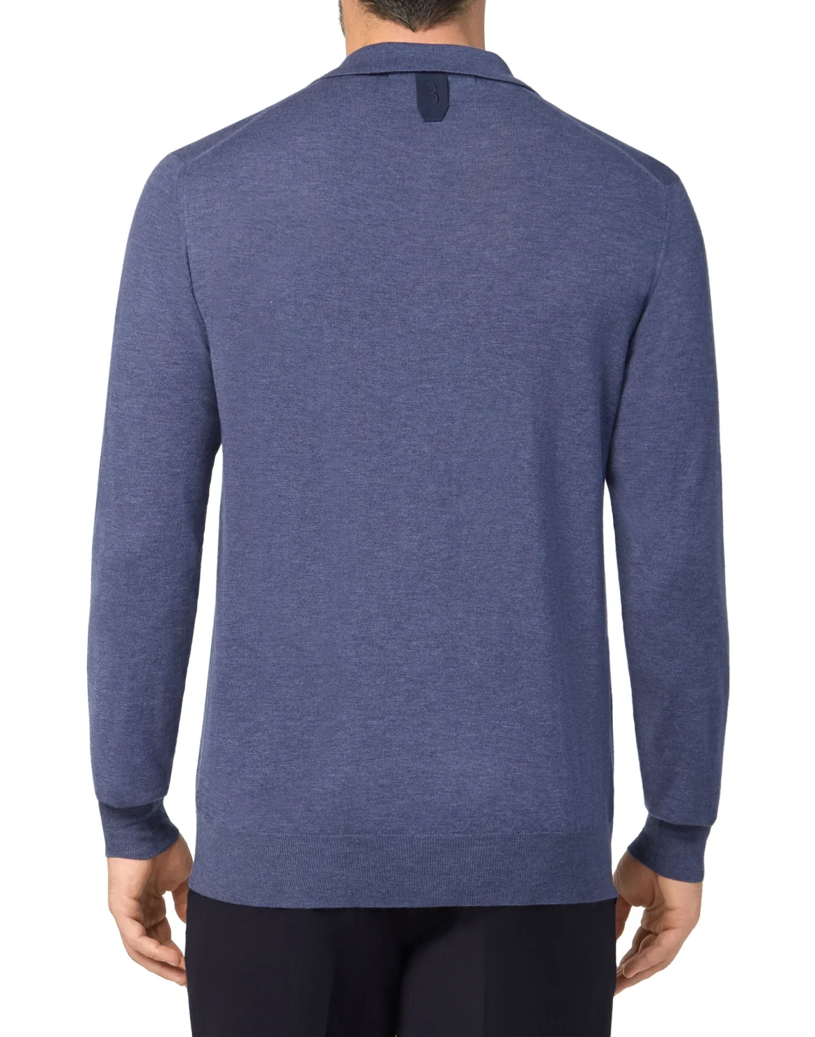 Pullover Polo-Neck LS Crest, цвет: Синий