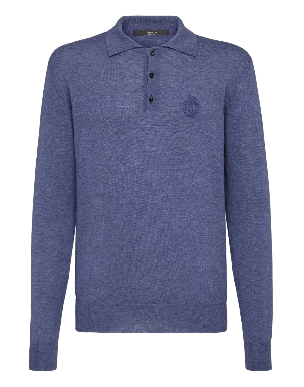 Pullover Polo-Neck LS Crest, цвет: Синий